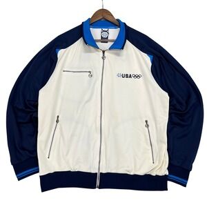 VTG Nike USA Olympic Team Track Jacket Full Zip Torino 2006 Winter Games Mens XL